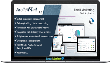 Acelle Email Marketing + MailFit (Profit Mail)