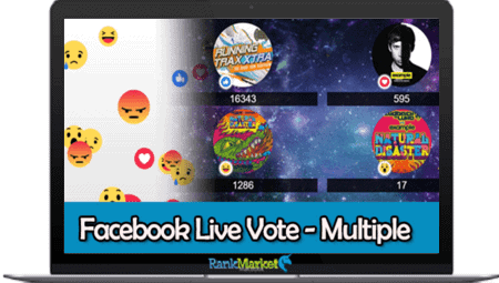 Facebook Live Reactions Vote WP group buy