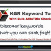 KGR Keyword Tool + OTOs group buy